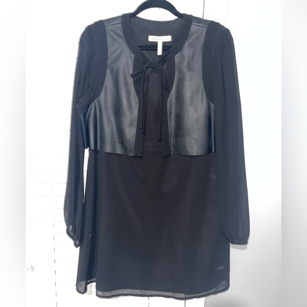 BCBGeneration dress with leather vest